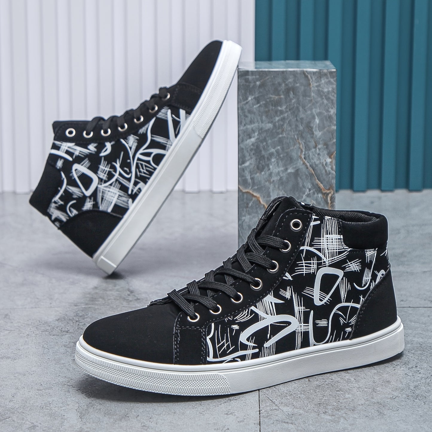 Trendy Walking Shoes, Casual Non-slip Lace-up Sneakers