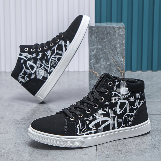 Trendy Walking Shoes, Casual Non-slip Lace-up Sneakers