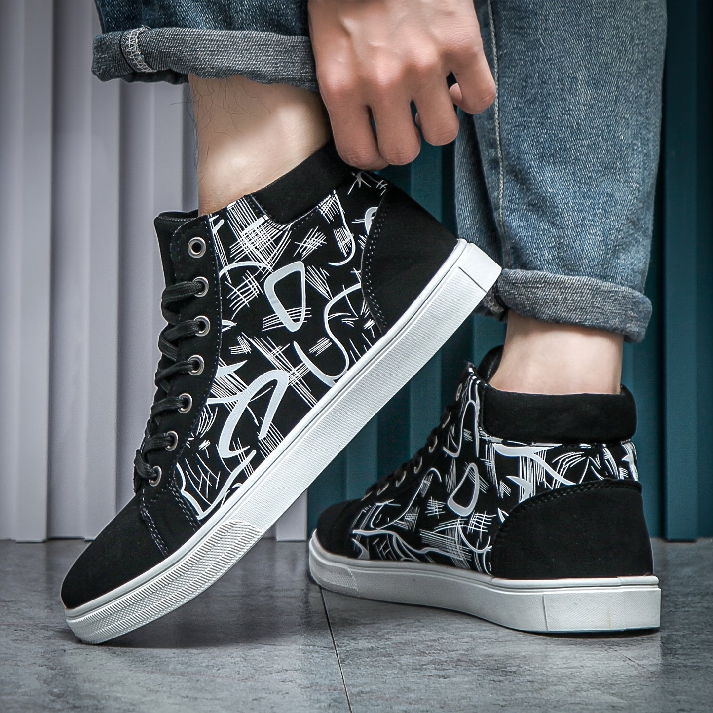 Trendy Walking Shoes, Casual Non-slip Lace-up Sneakers