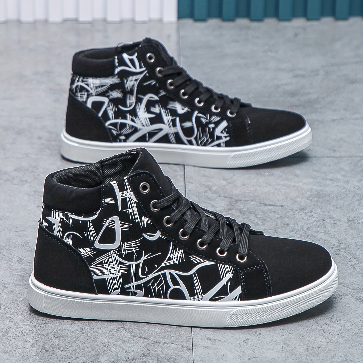 Trendy Walking Shoes, Casual Non-slip Lace-up Sneakers